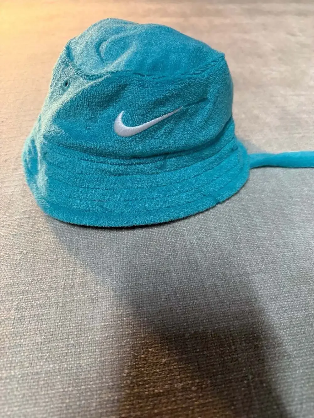Nike Newborn 3M Terry Cloth Bucket Hat Turquoise